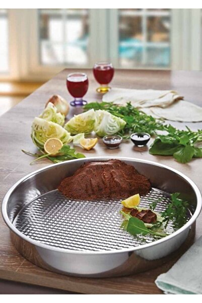 Qerhome Steel Raw Meatball Tray Luxury 44 Cm.