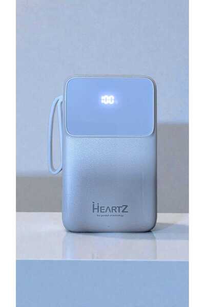 HEARTZ Hızlı Şarj Destekli 10.000 mAh Powerbank | Taşınabilir Pil Şarj Aleti-...