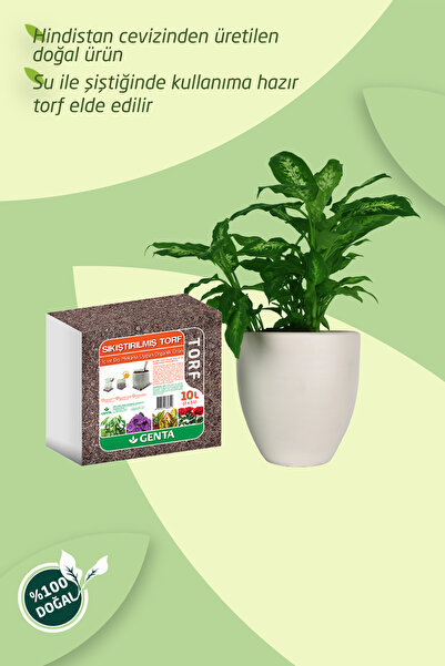 Genta Sıkıştırılmış Torf Cocopeat 10 lt