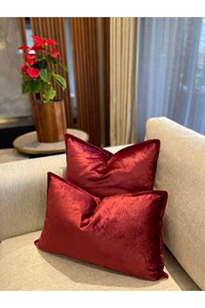 Decamor home Кадифений чохол для подушки Червоний кадифений чохол для подушки...