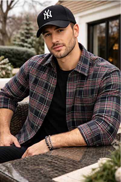 Varetta Erkek Yeşil Uzun Kol Cepli Kareli Kışlık Gömlek