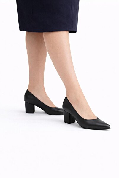 Büşra Sultan Ayakkabı & Çanta Kadın Klasik Siyah Stiletto / Hostes Ayakkabısı