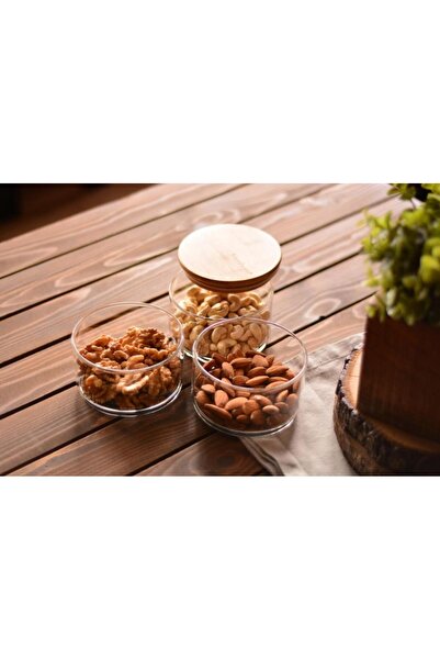 Bambum Tade - 3 Katlı Cam Saklama Kabı