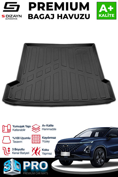 S Dizayn S-Dizayn Chery Omoda 5 3D Pro Bagaj Havuzu 2022 Üzeri A+ Kalite 3BH-...