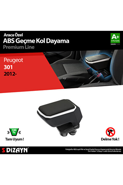 S Dizayn S-Dizayn Peugeot 301 Kol Dayama Kolçak Geçmeli ABS Gri 2012-2017 A+K...
