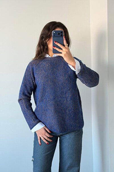 Güneş Pulover tricotat cu croială raglan