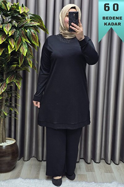 Elmas Tesettür Îmbrăcăminte Hidžab pentru femei Mărime mare material reiat Co...