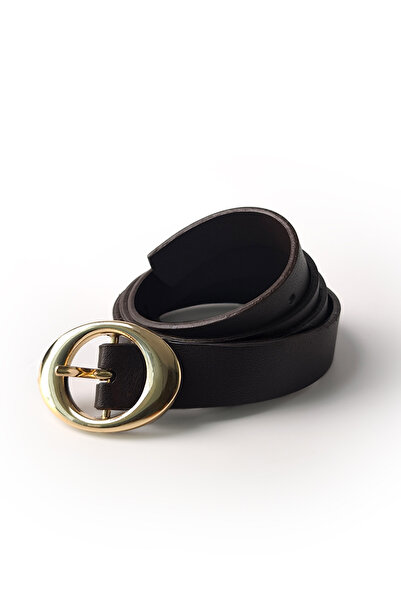 Ecrou Circle Buckle Belt Bitter Brown