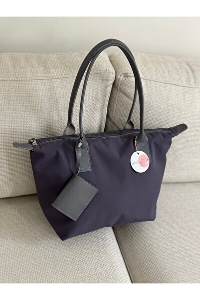 BAGLOVİS Card Holder Hanging Casual Fabric Gray Women's Shoulder Bag En42 Boy28