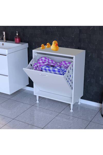 Modilayn SÖKE Banyo İçin Sihirli Kutu 65x75x32,5 cm’ lik 1 Göz Sepet Hazneli ...