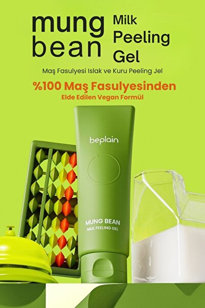 beplain Mung Bean Maş Fasulyesi Islak ve Kuru Peeling Jel