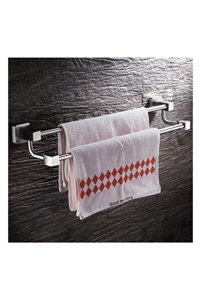 Trendy's Suport prosop dublu, inox satinat TRENDY S