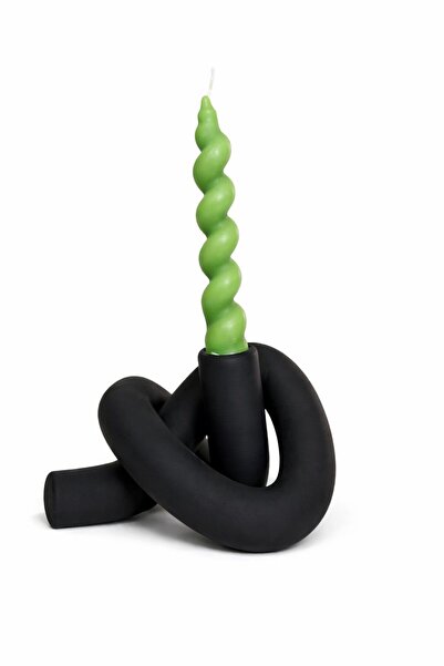 bycaeldesign Modern Düğüm Mumluk / Şamdan (Mum Dahil Değildir.)