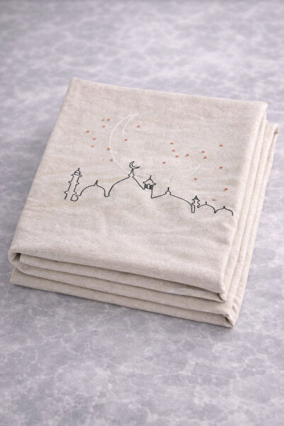 perde plus Covoraș de rugăciune din in brodat minimal pentru rugăciune - Covo...