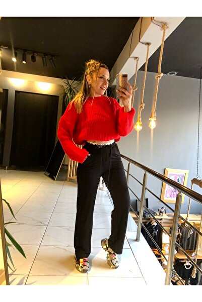 Gözde Tasarım Butik Women's Red Color Pomegranate Flower Crocheted Bicycle Ne...