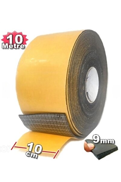 SLCMARKETİM Araç Oto Ses Isı Yalıtım 10cm x 10mt 9mm Yapışkanlı Kauçuk Izolas...