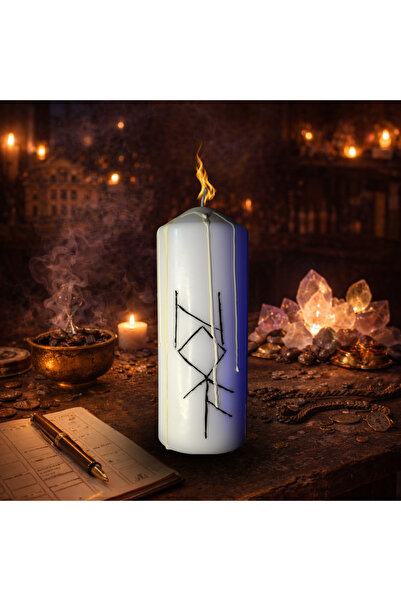 OEM Cancellation of Family Karmas – Talisman Candle with Runic Seals for Ance...