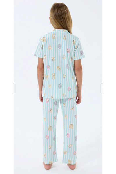 Rolypoly Mother-Daughter, (with Socks as a Gift), Shirt Collar, 100% Cotton, Pajama Set (Sold Separately)