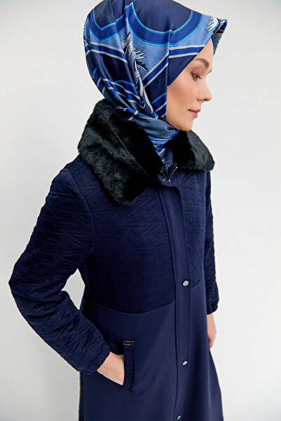 Setrms Suni Kürklü Fermuarlı Kap