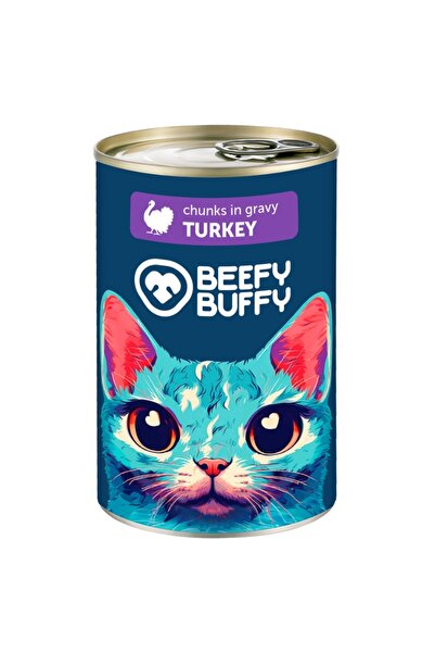 OEM Umeda Супер Премиум Котешка Храна BEEFY BUFFY 72% Месо – Пуешко 415 г