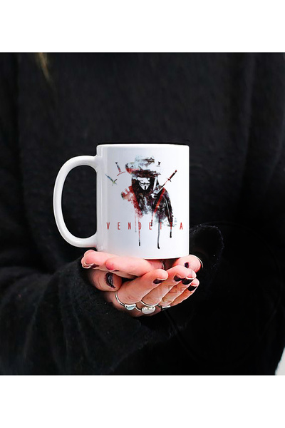 Darkia كوب من البورسلين بتصميم فيلم Vendetta مطبوع