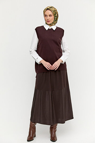 Setrms Süs Düğmeli Pencereli Süveter