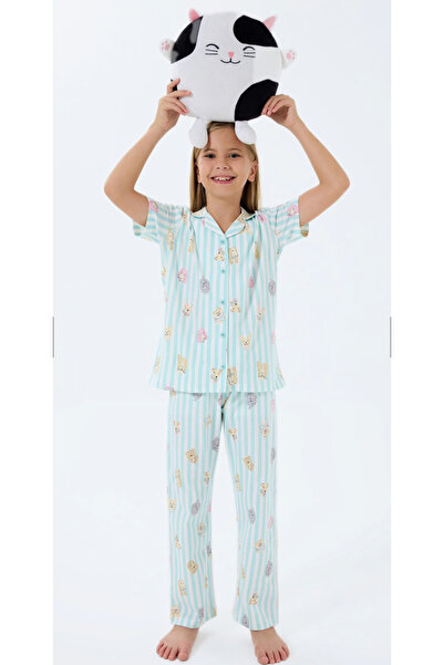 Rolypoly Mother-Daughter, (with Socks as a Gift), Shirt Collar, 100% Cotton, Pajama Set (Sold Separately)