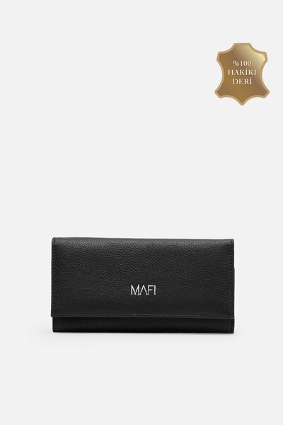 MAFİ 100% Real Leather 100% Genuine Leather Women's Black Wallet