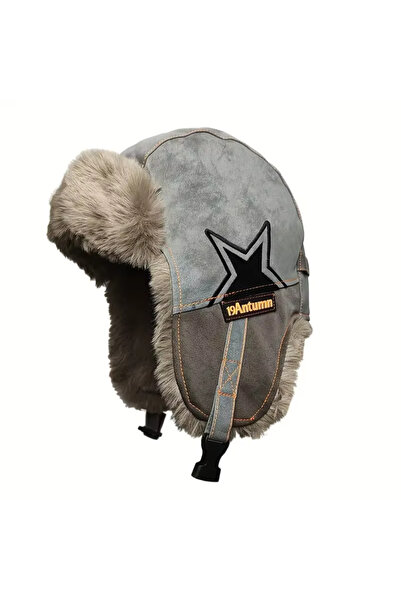 Antumn Unisex fur hat with ears