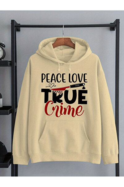 ELAN WEAR True Printed Kangaroo Pocket Cotton Hooded Long Sleeve Hoodie Sweat...