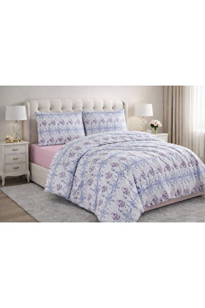 VELLON HOME طقم غطاء لحاف مزدوج من القطن