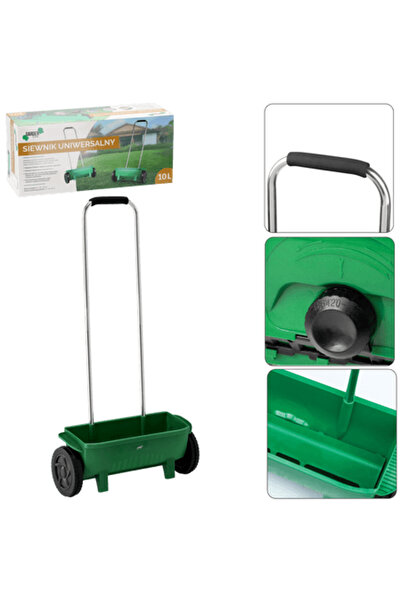 Selgot Manual Seeder, Capacity 10L, Size 55 cm x 18 cm x 20 cm, Green, For Se...