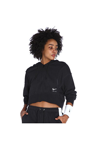 Nike Sportswear Air Fleece Cropped Full-Zip Hoodie Kadın sweatshirt