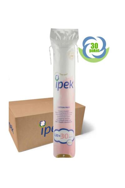 İpek Makyaj Temizleme Pamuğu Yuvarlak 120+30 30 Paket