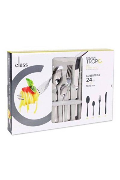 Be Our Guest Set of 24 Cutlery, Kitchen Tropic