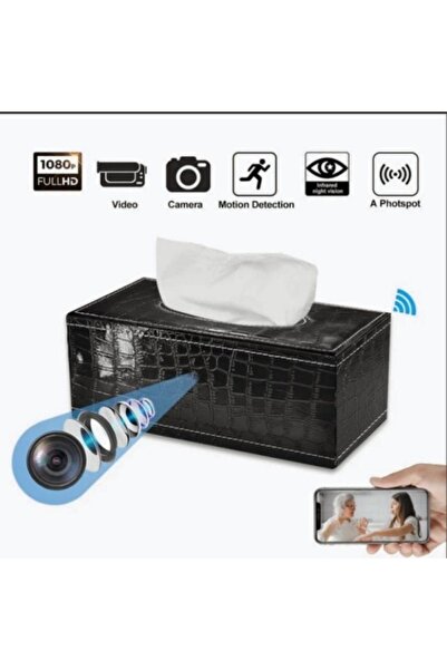 Electronic SPY Mini WiFi Tissue Box Camera 1080P - Full HD Wireless Plug and ...