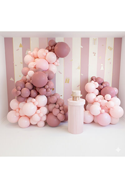 party mix Balon Zinciri Seti 65’li – Pastel Renk Balon Seti | Doğum Günü Part...