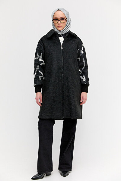 Setrms Ribanalı Fermuarlı Kaban