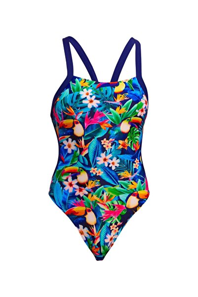 FUNKİTA Bf Birdie Wordie Women's Training Swimsuit – Stylish Design & C-Infin...