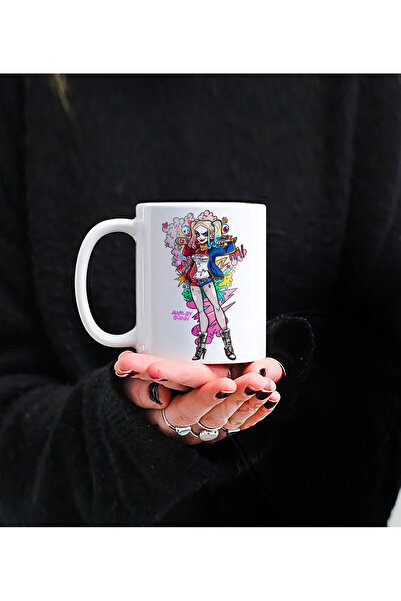 Darkia كوب هدية من البورسلين بتصميم هارلي كوين مطبوع