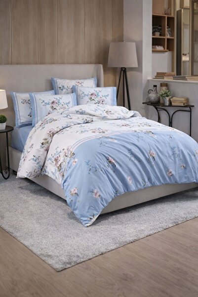 VELLON HOME طقم غطاء لحاف مزدوج من القطن 100% ديفين