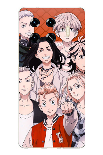 TechTree حافظة سيليكون متوافقة مع تيكنو سبارك 20 برو+ بلس بشخصيات طوكيو ريفين...