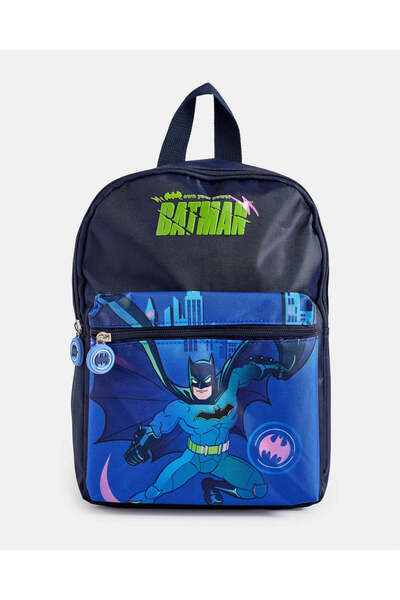 REDTAG Boys Navy Batman Printed Backpack