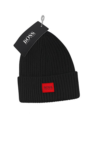 Hugo by Hugo Boss Unisex beanie with rubberized logo
