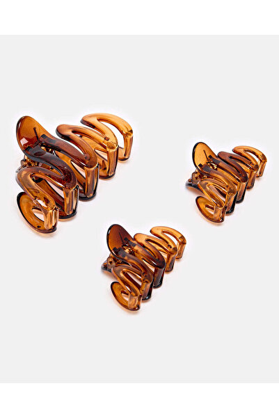 REDTAG Women Brown Hair Clip Set