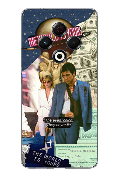 TechTree Printed Silicone Case with Elvira Hancock & Tony Montana Design, Com...