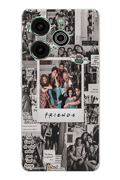 TechTree Tecno Pova 6 Pro Compatible Friends Nostalgia Designed Printed Silic...