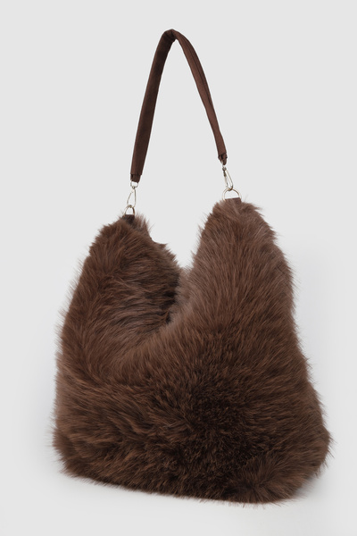 La La'Graccio Paris La'Graccio Paris Laco Μεγάλη βελούδινη τσάντα ώμου