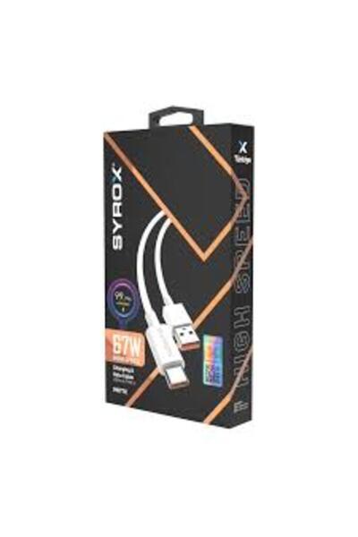 Syrox Redmi Note 14t pro Uyumlu 67 watt hızlı turbo şarj kablosu YERLİ ÜRETİM