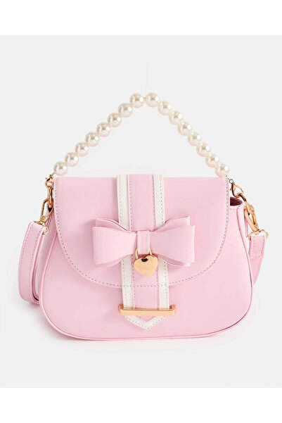 REDTAG Girls Pink Embellished Bag